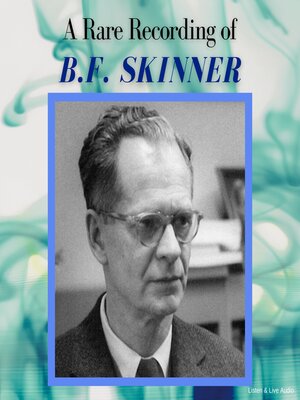 cover image of A Rare Recording of B.F. Skinner